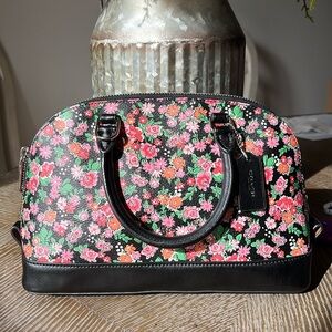 Coach EUC floral crossbody bag.
